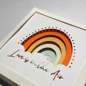 Cuadro Arcoíris con Luz - Arte en Papel